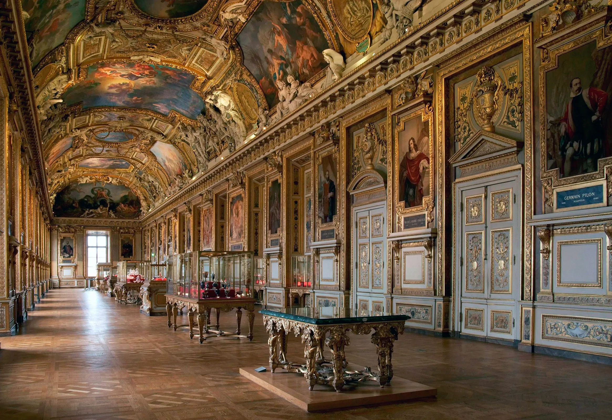 Staircase Inside the Louvre Museum